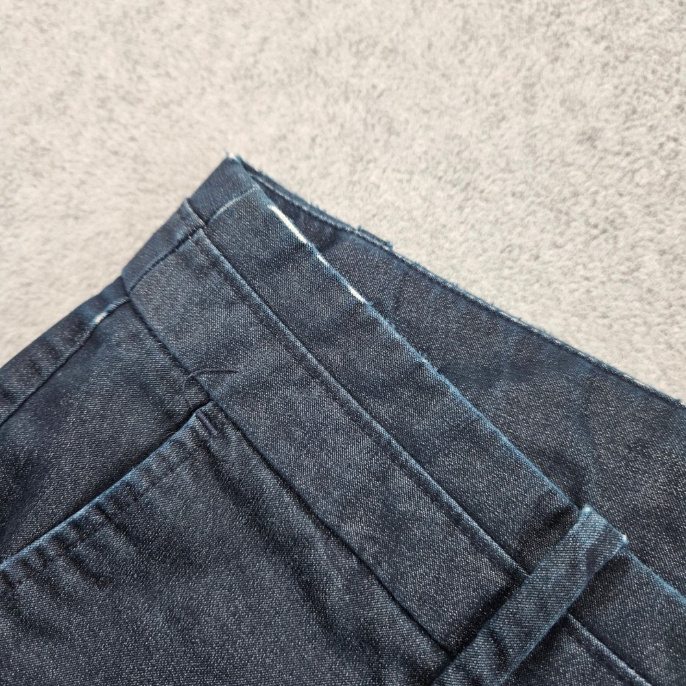 ATTENTION Trousers Womens 10 Blue Flare Leg Stretch Cotton Blend Casual Work - Picture 5 of 16